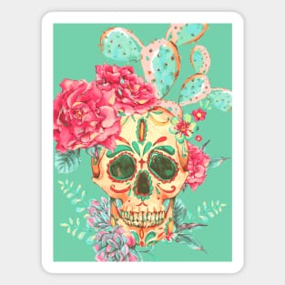 Cactus Skull Muerto Magnet